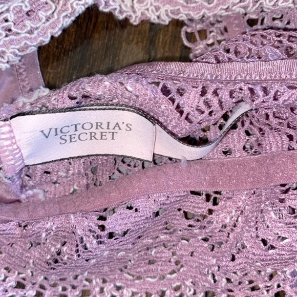 Victorias Secret purple lace bralette boho size medium - Picture 4 of 6